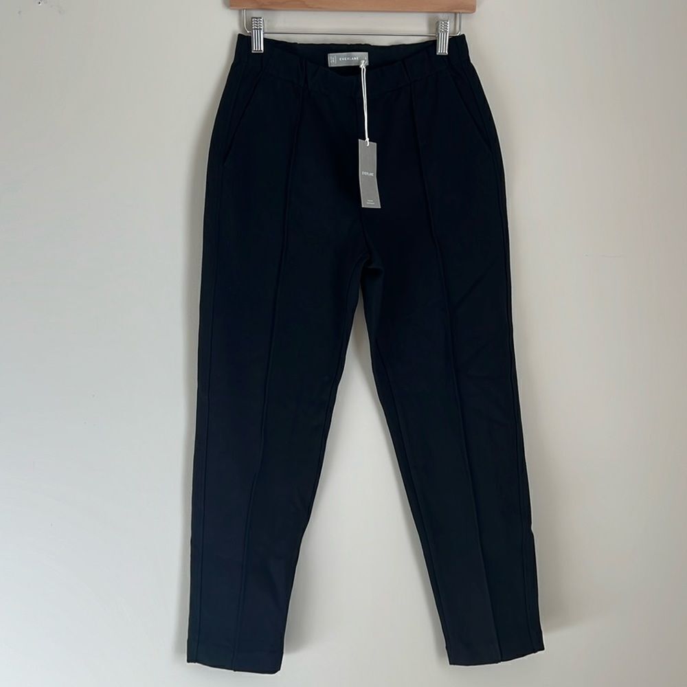 Everlane The Dream Black Pants Trousers Pull On Black size XS - Picture 7 of 14
